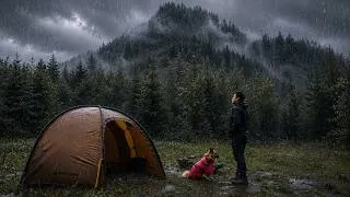 Thumbnail: Heavy Rain Camping in a Hot Tent | Cozy Wood Stove & Camp Cooking
