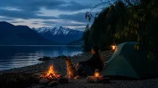 Thumbnail: Camping by the Lake with My Dog – Fire Cooking & Peaceful Morning