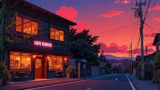 Thumbnail: Silent Road Coffee ☕ Warm Lofi Café Lights at Sunset | Focus Beats for Study, Work & Relax