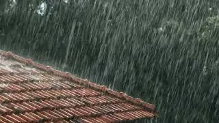 Thumbnail: Fall Asleep Quickly in 3 Minutes 🌧️ Pouring Rain & Loud Thunder on Metal Roof (NO ADS)