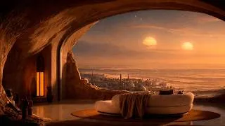 Thumbnail: Twin Suns Over a Desert Planet (4K HDR) — Cinematic Sci-Fi Journey