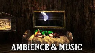 Thumbnail: Zelda Ocarina of Time Ambience & Music | Link sleeping with rain outside | Relaxing Work/Study/Sleep