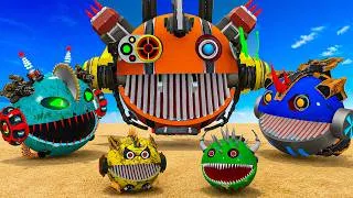 Thumbnail: MS PACMAN & 2 NEW HERO PACMAN BATTLE VS 3 MONSTER PACMAN - EPIC 3D BATTLE #16