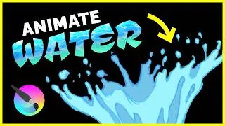 Thumbnail: SPLASH! Animate a Realistic Water Drop in 20 Mins | Krita Tutorial, Hand-drawn Animation