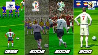 Thumbnail: DAVID BECKHAM Free Kick in FIFA World Cup But Pro Evolution Soccer Version