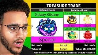 Thumbnail: Trading GALAXY Kitsune for 24 Hours in Blox Fruits!