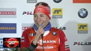 Thumbnail: Biathlon Women's Pursuit Holmenkollen 2019 Press Conference