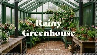 Thumbnail: Rainy Greenhouse Ambience | Gentle Rain Sounds for Sleep, Relaxation & Reading | 온실 빗소리