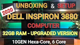 Thumbnail: 2020 DELL INSPIRON 3880 DESKTOP COMPUTER, 32GB RAM, INTEL 6 CORE UNBOXING