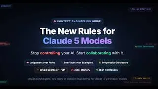 Thumbnail: 6 New Rules of Context Engineering for Claude Code 5 models: Stop Controlling, Start Collaborating