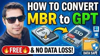Thumbnail: How To Convert MBR to GPT Without Losing Data FREE (2026) | MBR to GPT Conversion