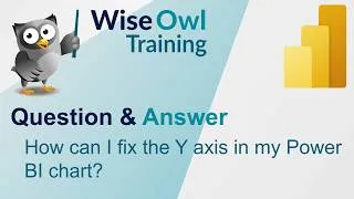 Thumbnail: Wise Owl Answers - How can I fix the Y axis in my Power BI chart?