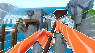Thumbnail: GETTING OVER IT in VR IS RAGE BAIT... - Salmon Man