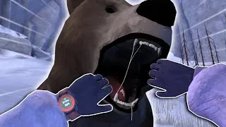 Thumbnail: FIGHTING a BEAR With My BARE HANDS in FROST SURVIVAL VR...