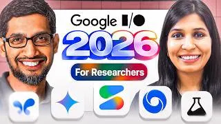 Thumbnail: Google's NEW AI Tools for Researchers Will BLOW YOUR MIND! Google I/O 2026