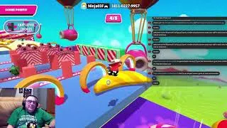 Thumbnail: playing fall guys  from Tuesday to Saturday  solo  and player made challenges#fallguysshorts