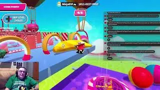 Thumbnail: chill streamer playing fallguys player made challanges playing solo