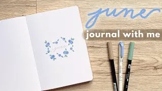 Thumbnail: BULLET JOURNAL SETUP | june 2024 🫐🌱 (blueberry theme)