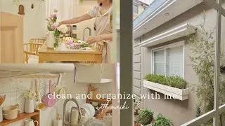 Thumbnail: A full year of organization & cleaning a small home 🏡✨ | relaxing vlog 🍃