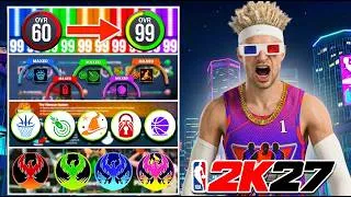Thumbnail: FASTEST WAY to 99 OVR, MAX BADGES, BUILD SPECIALIZATION, REBIRTH, and ALL TAKEOVERS in NBA 2K27
