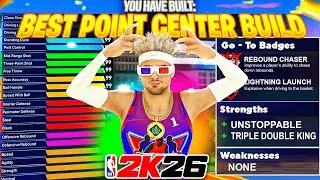 Thumbnail: BEST “POINT CENTER" BUILD in NBA 2K26 SEASON 3! LEGEND REBOUNDING, SHOOTING, & PLAYMAKING!