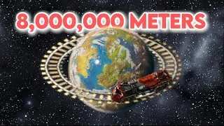 Thumbnail: Can You Ride a Train Around the ENTIRE WORLD in Factorio?