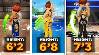 Thumbnail: BEST JUMPSHOTS for EVERY Height + 3PT RATING In Practical Basketball