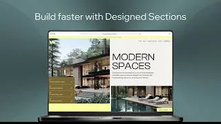 Thumbnail: Build faster with Designed Sections | Wix Studio