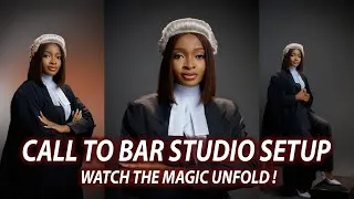 Thumbnail: Call to Bar Studio Photoshoot BTS | Lawyer Graduation Photography poses & Lighting setup. 2025