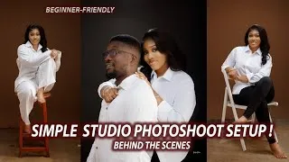 Thumbnail: Simple Studio Photoshoot Setup Behind the Scenes BTS | Beginner-Friendly | Photography Lighting set
