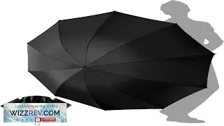 Thumbnail: Travel Compact Umbrella Windproof Portable Automatic Umbrellas for Rain Inverted Folding