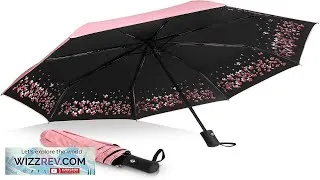 Thumbnail: Sakura Umbrella Windproof Anti Rain Sun Cherry Blossom Folding Umbrella