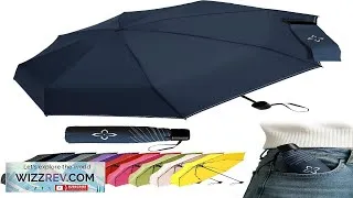 Thumbnail: Windproof Travel Mini Umbrella Small Compact and Portable for Rain