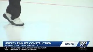 Thumbnail: Laying down the ice for the Ghost Pirates practice facility