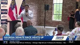 Thumbnail: At Brunswick rally, Ossoff focuses on Collins as bitter Senate race intensifies