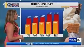 Thumbnail: Brutally Hot Temperatures Ahead | First Alert Storm Team Midday Forecast 072426