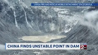 Thumbnail: Tibet faces flooding, unstable dam
