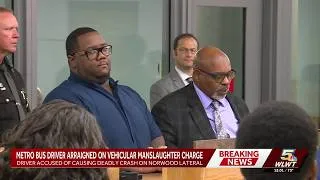 Thumbnail: Metro bus driver charged with vehicular manslaughter in city worker’s death