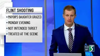 Thumbnail: Flint mayor's daughter grazed by bullet Monday