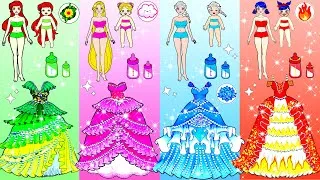 Thumbnail: Four Elements Mother & Daughter Dress Up - Barbie Transformation Handmade - Woa Doll Channel