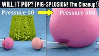 Thumbnail: PiG POP Jump scare  Blender 3D Physics at Its Peak