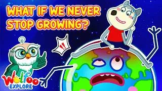 Thumbnail: What If You Just Kept Growing? 🌱😨 | 🔍Wolfoo Explore - Human Body | Educational Videos