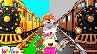 Thumbnail: NEW| Rich vs Broke Train Adventure! Kid Learns to Share | Cartoons Kids | Wolfoo Family