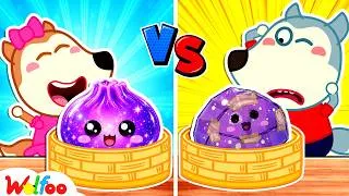 Thumbnail: Wolfoo Broke Lucy’s Squishy Dumpling! Can He Fix It? | Cartoons Kids | Wolfoo Family