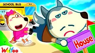 Thumbnail: Lucy's First Day of School - Grow with Wolfoo | Cartoons Kids | Wolfoo Family