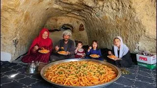 Thumbnail: Cooking Delicious Pasta in a Village Cave | A Simple and Beautiful Way of Life Afghanistan