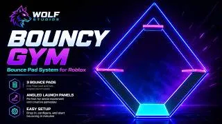 Thumbnail: Bouncy Gym – Roblox Bounce Pad System | Wolf Studios Developer Asset | WS-003