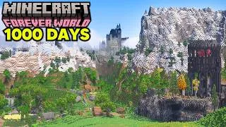 Thumbnail: I Survived 1,000 Days in My Minecraft Forever World! [FULL MOVIE]