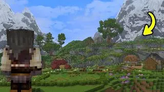 Thumbnail: I Built a Mining Village In Minecraft