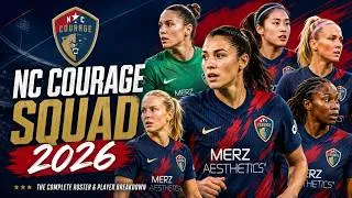 Thumbnail: NC Courage Squad 2026 🔥 | Full Roster, Players, Lineup & Transfers